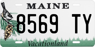 ME license plate 8569TY