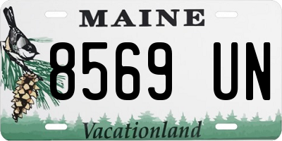 ME license plate 8569UN
