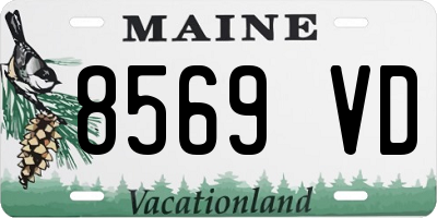 ME license plate 8569VD
