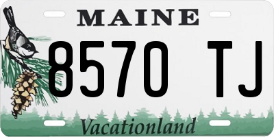 ME license plate 8570TJ