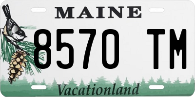 ME license plate 8570TM
