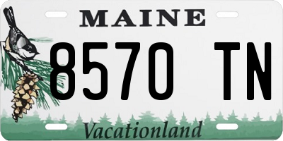 ME license plate 8570TN