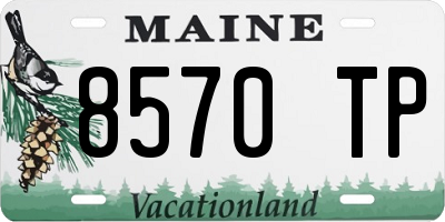 ME license plate 8570TP