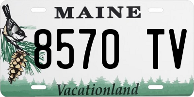 ME license plate 8570TV