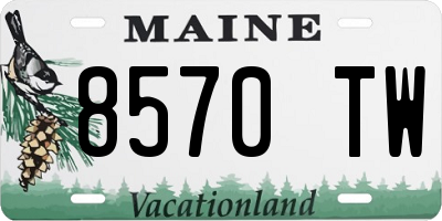 ME license plate 8570TW