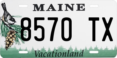 ME license plate 8570TX