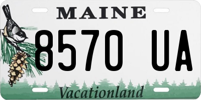 ME license plate 8570UA