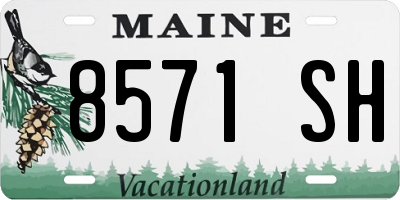 ME license plate 8571SH
