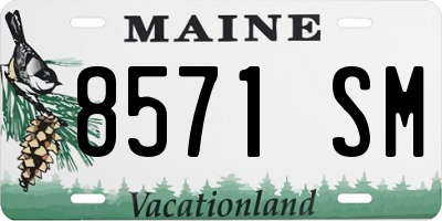 ME license plate 8571SM