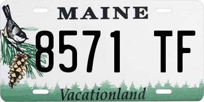 ME license plate 8571TF