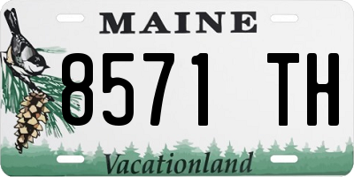ME license plate 8571TH