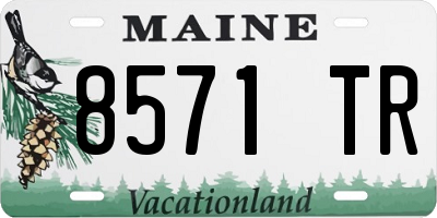 ME license plate 8571TR