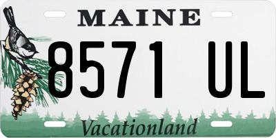 ME license plate 8571UL