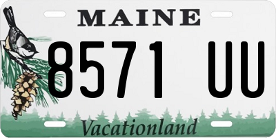 ME license plate 8571UU