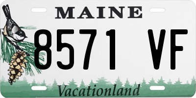 ME license plate 8571VF