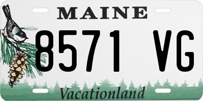 ME license plate 8571VG