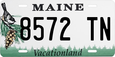 ME license plate 8572TN
