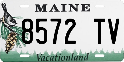 ME license plate 8572TV