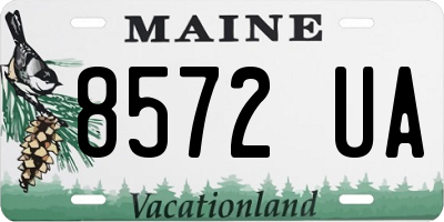 ME license plate 8572UA