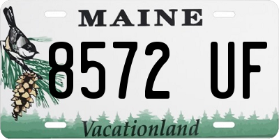 ME license plate 8572UF