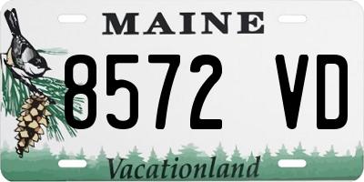ME license plate 8572VD