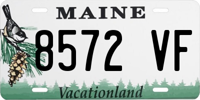 ME license plate 8572VF