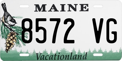 ME license plate 8572VG