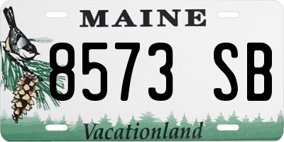 ME license plate 8573SB