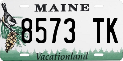ME license plate 8573TK