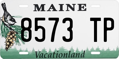 ME license plate 8573TP