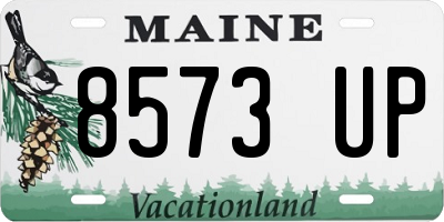 ME license plate 8573UP