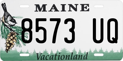 ME license plate 8573UQ