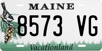 ME license plate 8573VG