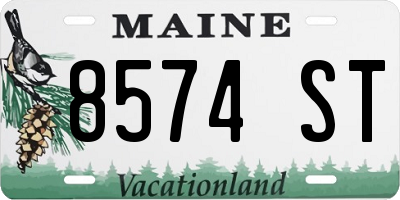 ME license plate 8574ST