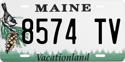 ME license plate 8574TV