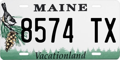 ME license plate 8574TX