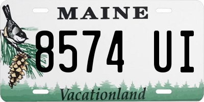 ME license plate 8574UI