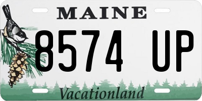 ME license plate 8574UP
