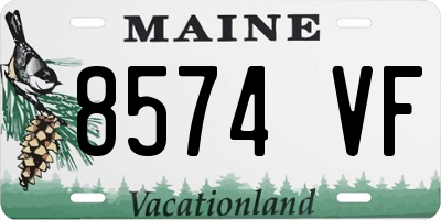ME license plate 8574VF