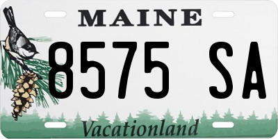 ME license plate 8575SA