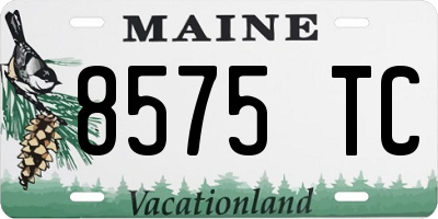 ME license plate 8575TC