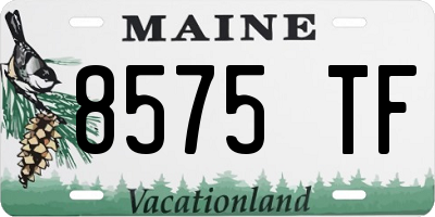 ME license plate 8575TF