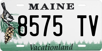 ME license plate 8575TV