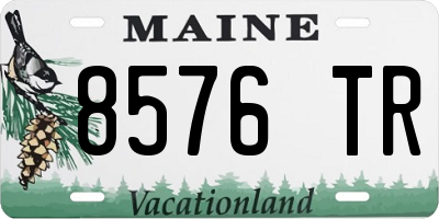 ME license plate 8576TR