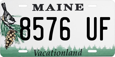 ME license plate 8576UF