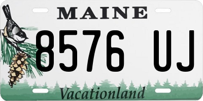 ME license plate 8576UJ