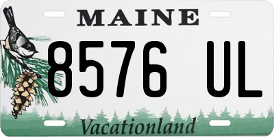ME license plate 8576UL