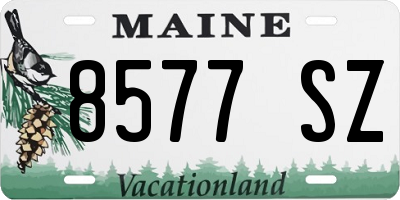 ME license plate 8577SZ