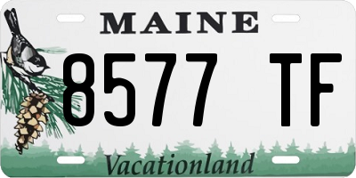 ME license plate 8577TF