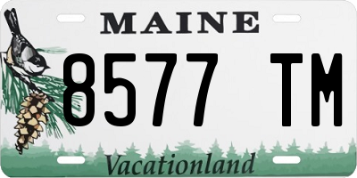 ME license plate 8577TM